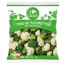CARREFOUR Trio de Fleurettes Surgelées 1kg