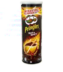 رقائق برينجلز الحارة والحارة 130 جرام