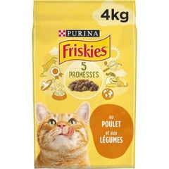 FRISKIES Croquettes Chat Poulet-Légumes 4kg