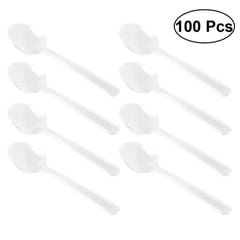 GPI Cuillères à Glace Jetables Blanches Pack de 100