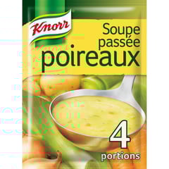 KNORR Soupe Passée Poireaux et Légumes 4 Sachets 110g