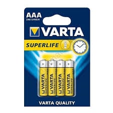VARTA Piles Superlife AAA 1,5V Zinc-Carbone x4