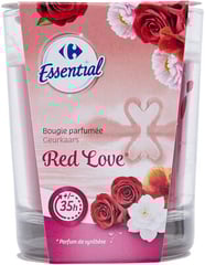 CARREFOUR Bougie en Verre Red Love
