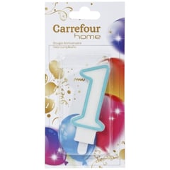 CARREFOUR HOME Bougie Chiffre N°1 Anniversaire