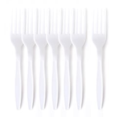 GPI Fourchettes Plastique Blanches Lot de 100