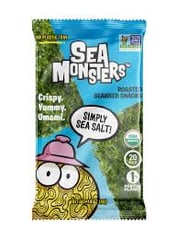 Sea Monsters Simply Sea Salt Seaweed Snacks