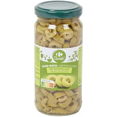 CARREFOUR Olives Vertes en Rondelles 244 ml