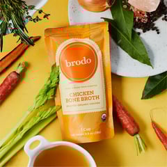 Brodo Organic Chicken Bone Broth (6 Single Cup Servings)
