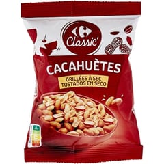CARREFOUR Cacahuètes Grillées à Sec 150 g