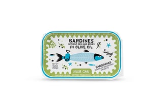 Miss Can Sardines Without Skin and Bones in Olive Oil