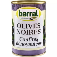 BARRAL Olives Noires Dénoyautées Boîte 5/1