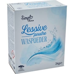 PP BLANC Lessive en Poudre 3,3 kg