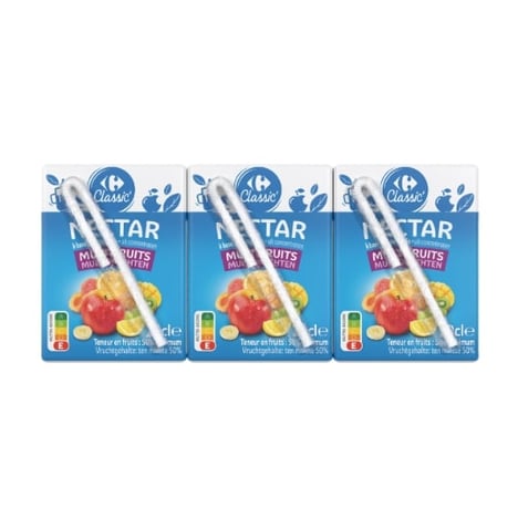 CARREFOUR Brique De Nectar Multifruit 6X20Cl