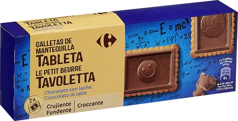CARREFOUR Petit Beurre Tablette Chocolat au Lait 150 g