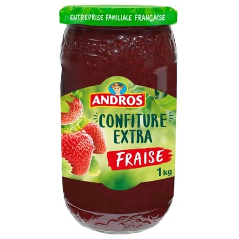 ANDROS Confiture Extra de Fraises 1 kg