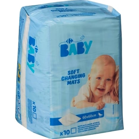 CARREFOUR BABY Alèses Jetables 60x60cm Pack de 10