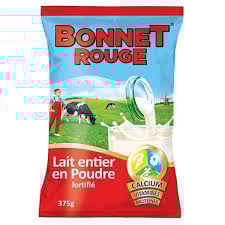 BONNET ROUGE Lait en Poudre Sucré 24x397g
