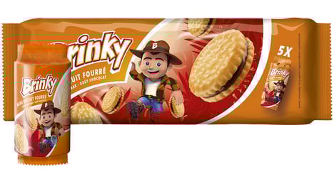 BRINKY Mini Biscuits Fourrés Chocolat 187,5g