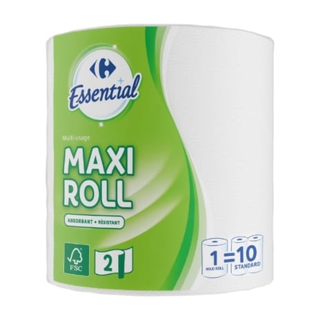 CARREFOUR Bobine Essuie-Tout 450 Feuilles