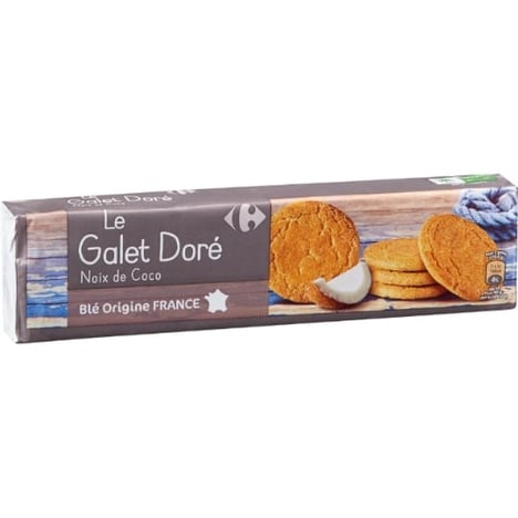 CARREFOUR Galet Dore au Coco 125G