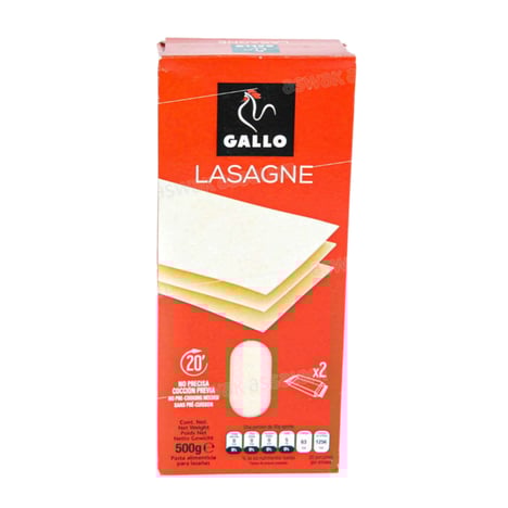 GALLO Lasagnes Sans Précuisson 500 g