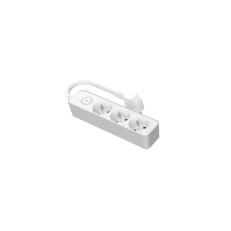 CARREFOUR Bloc 3 Prises avec Interrupteur 16A Blanc 1,5 m
