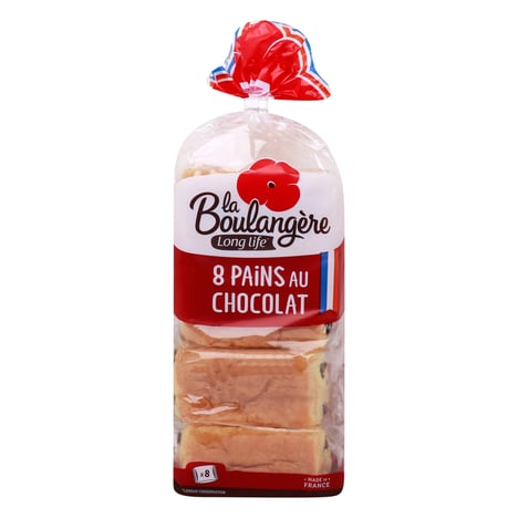 LA BOULANGÈRE Pains au Chocolat 8 Pièces 360g Décongelé