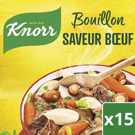 KNORR Bouillon de Bœuf 15 Tablettes