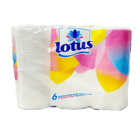 LOTUS Papier Hygiénique Pack de 6 Rouleaux