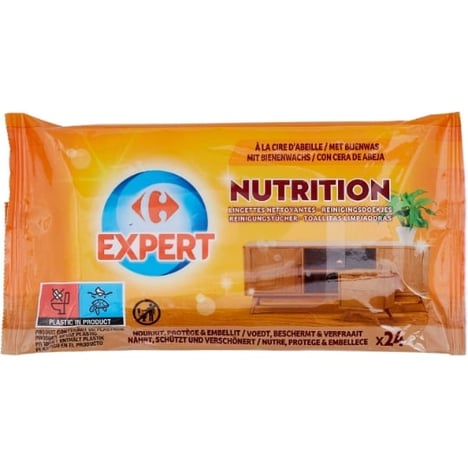 CARREFOUR Lingettes Meubles Nord x24