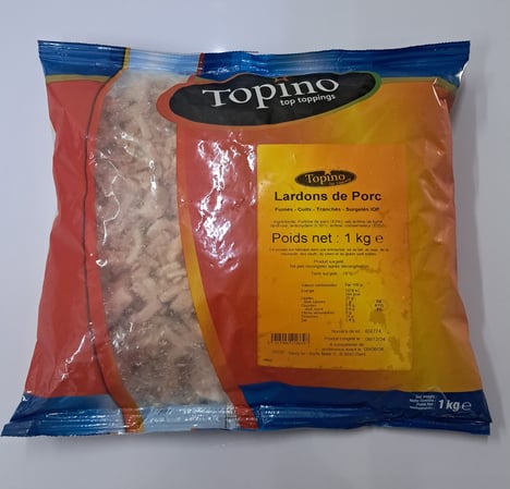 CHARCUTERIE Lardons Crus Fumés 1kg Surgelés