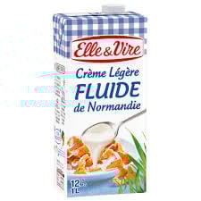 ELLE & VIRE Crème Cuisson UHT Légère 12% 200ml