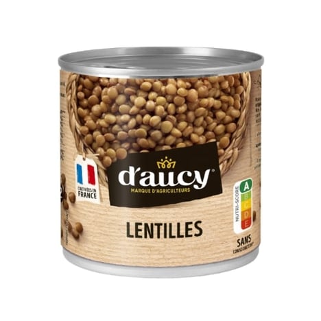 D'AUCY Lentilles Préparées Format 1/2
