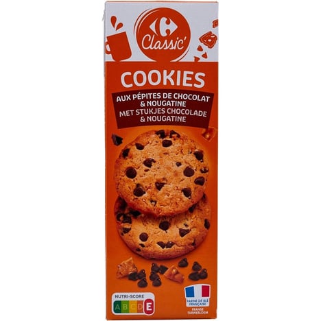 CARREFOUR Cookies Chocolat Nougat 200 g