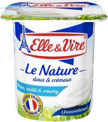 ELLE & VIRE Dessert Lacté Nature Pack de 4x125g