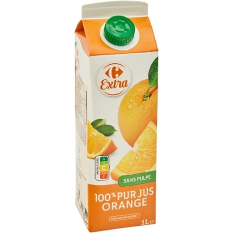 CARREFOUR Pur Jus D Orange Brique 1L