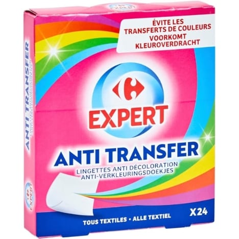 CARREFOUR Lingettes Anti-Décoloration Linge 24 unités