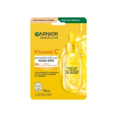 GARNIER SKINACTIVE Masque Tissu à la Vitamine C