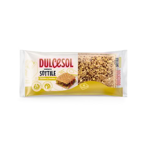 DULCESOL Pain Sandwich aux Céréales 8 Tranches 310 g