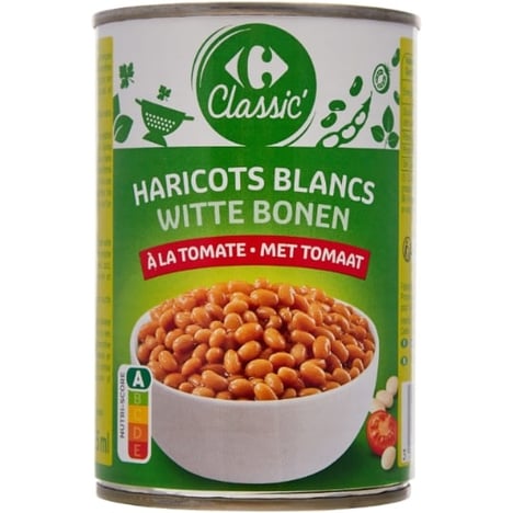 CARREFOUR Haricots Blanc Tomate 1/2