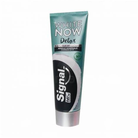 SIGNAL WHITE NOW Dentifrice Détox Argile & Charbon 75 ml