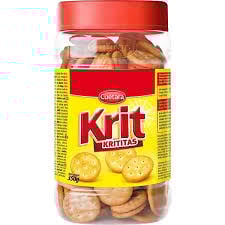 CUETARA Krit Biscuits Salés Poissons Pot 350g