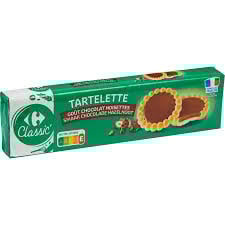 CARREFOUR Tartelettes Chocolat Noisette 150 g