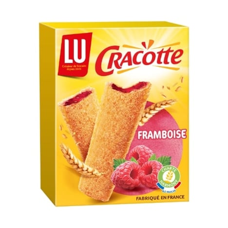 LU Cracottes Goût Framboise 200 g Lot de 12