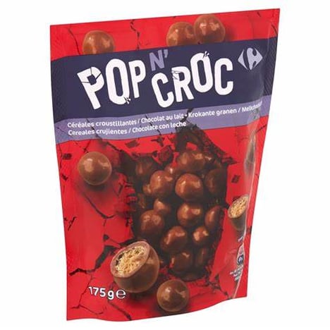 CARREFOUR Pop'n Croc Billes Croustillantes Chocolat 175 g