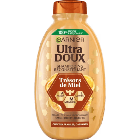 GARNIER ULTRA DOUX Shampooing Trésor Miel 600 ml