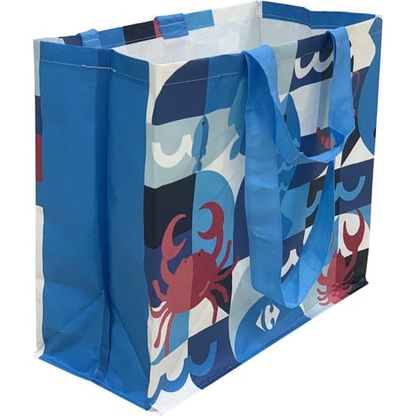CARREFOUR Sac Cabas Polypropylène Tissé