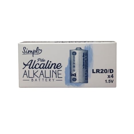 SIMPLY Piles LR20/D Lot de 4