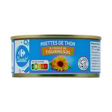 CARREFOUR Miettes de Thon à l'Huile de Tournesol 1/5