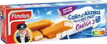 FINDUS Bâtonnets de Colin d'Alaska x12 448 g